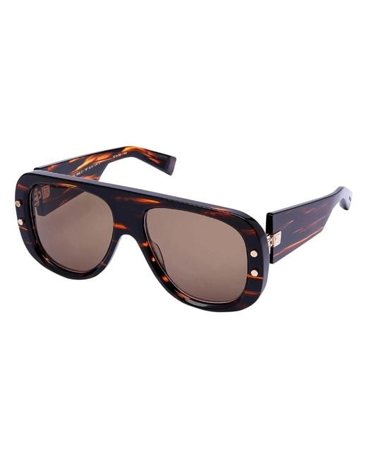 Balmain Multicolor Pulse Pilot-Frame Sunglasses for men