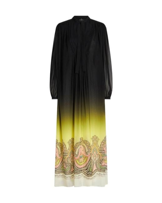 Etro Black Maxi Dresses