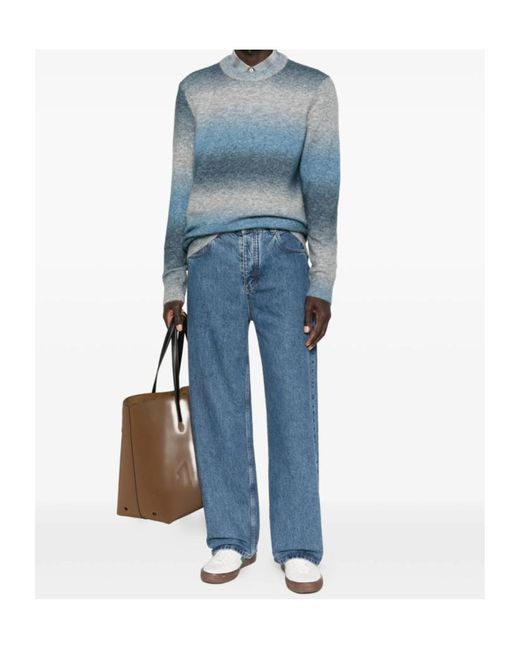 Samsøe & Samsøe Blue Striped Sweater for men