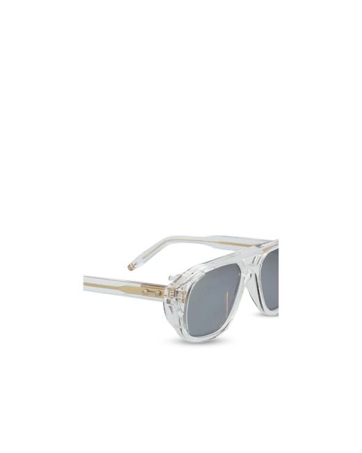 Akoni White Phoenix Altitude Aviator Sunglasses for men
