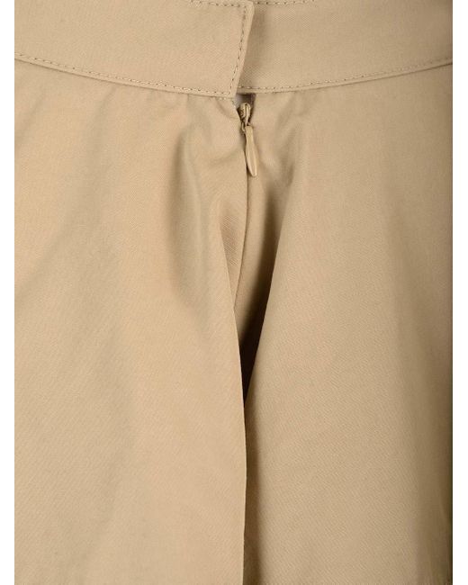 Bottega Veneta Natural Compact A-Line Skirt
