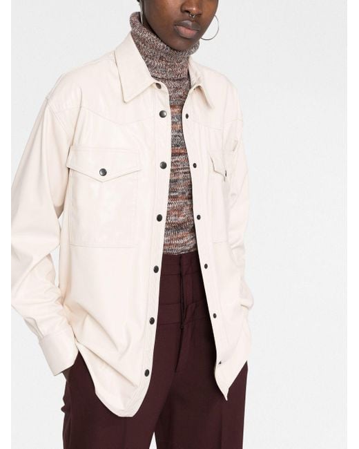Isabel Marant Natural Lapel Long-Sleeved Shirt