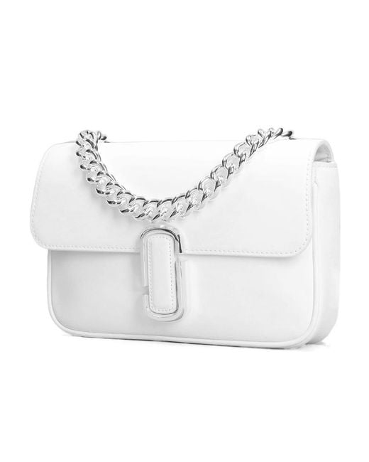 Marc Jacobs White Logo Shoulder Bag