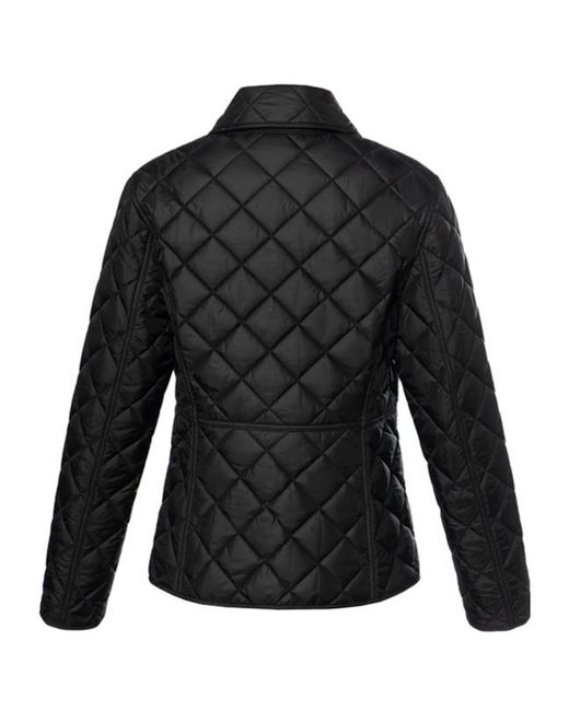 Burberry Black Long-Sleeved Quilted Cotton-Padded Jacket