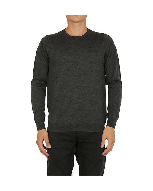 Paolo Pecora Green Crew Neck Sweater for men