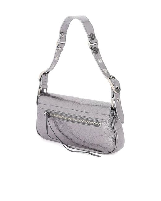 Balenciaga Gray Le Cagole Shoulder Bag