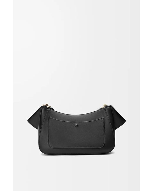 Loewe Black Medium Leather Ola Shoulder Bag