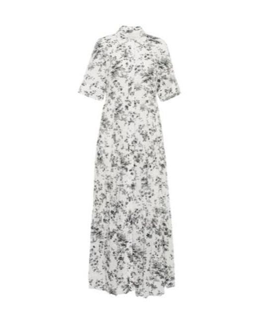 Erdem White Kate Floral Cotton Maxi Dress