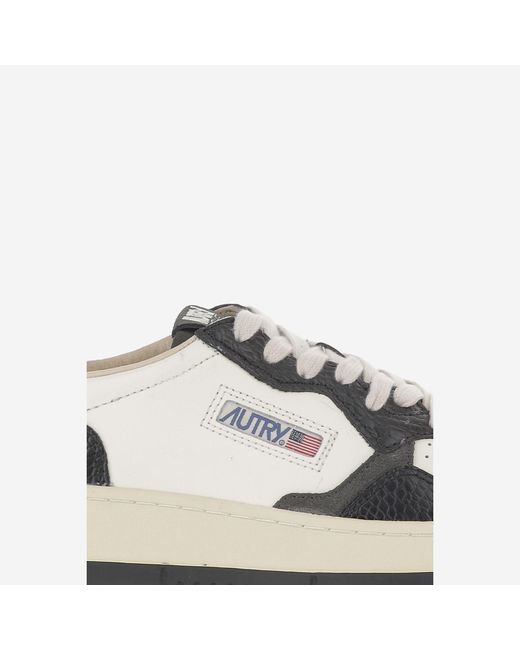 Autry White Medalist Low Sneakers