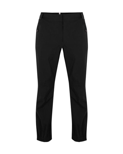 Moncler Black Technical Jogger Trousers for men