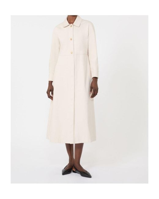 Max Mara White 'S Smmamelia Long-Sleeved Dress