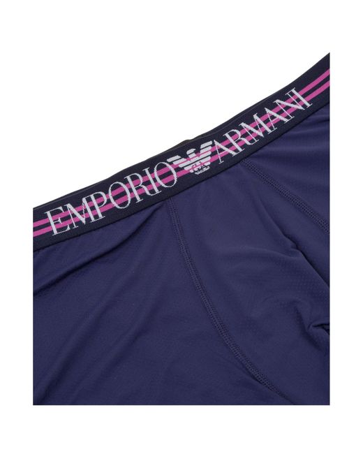 Emporio Armani Blue Elastic Waist Underwear for men