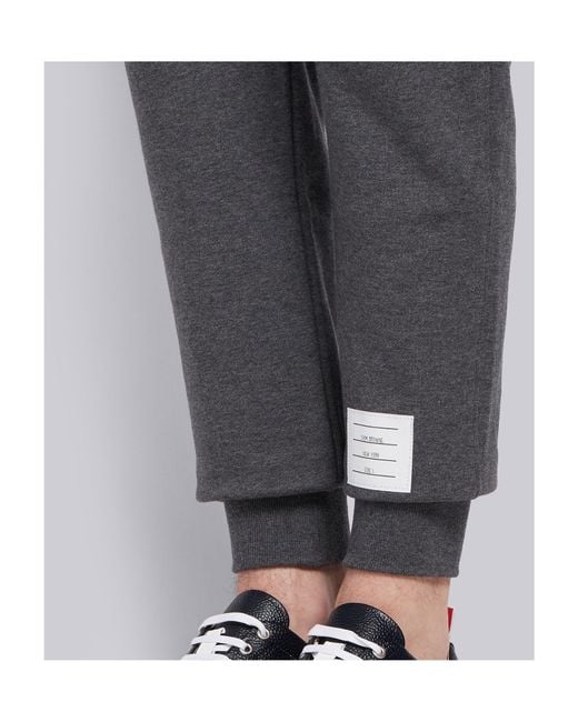 Thom Browne Gray Bar Striped Sweatpants for men