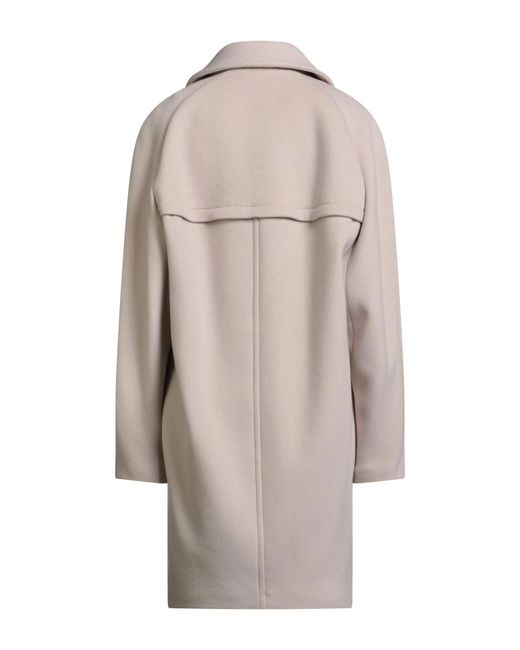 Isabel Marant Natural Loose Classic Single-Breasted Coat