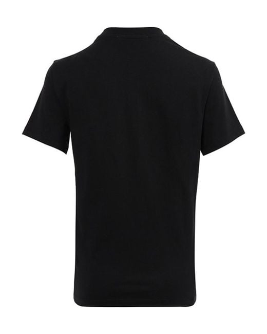 MSGM Black Logo Short-Sleeved T-Shirt