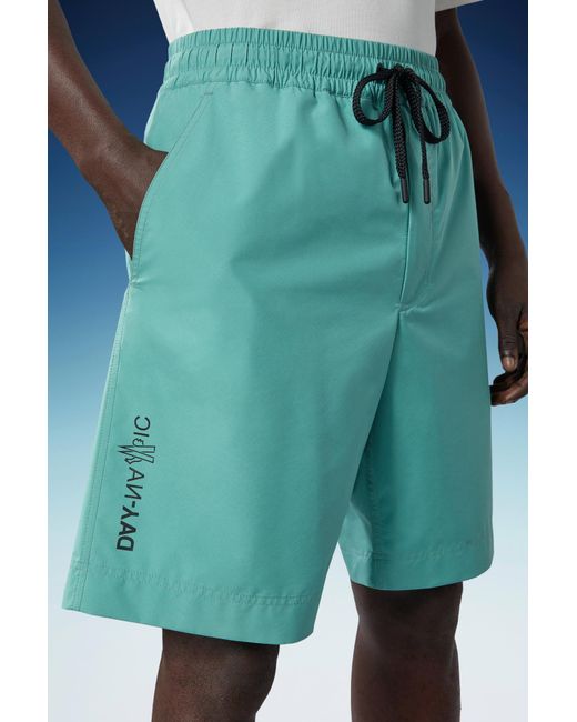Moncler Blue Grenoble Drawstring Bermuda Shorts for men