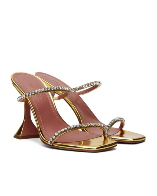 AMINA MUADDI White Gilda High-Heeled Sandals