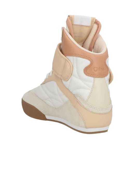 Chloé Natural High Top Sneakers