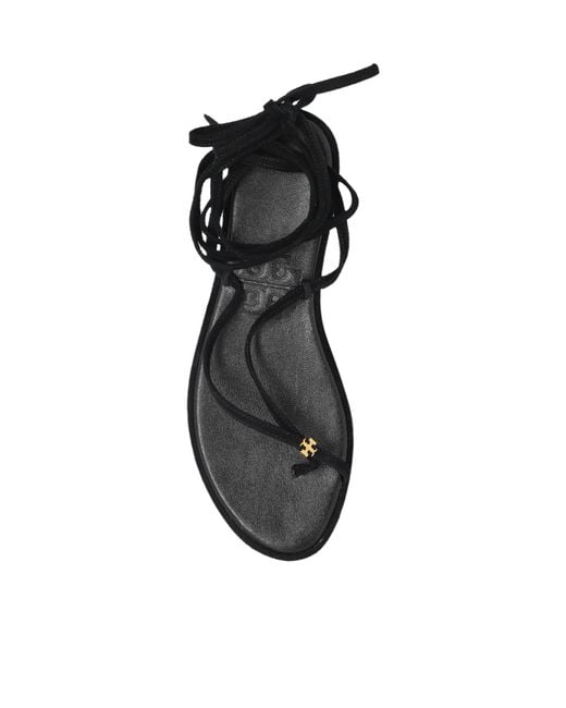 Tory Burch Black Suede Sandals