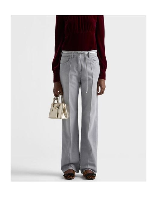 Prada Gray Washed Denim Jeans
