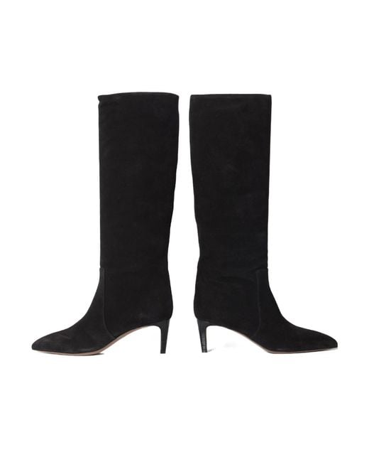 Paris Texas Black Stiletto 60 Suede Knee-High Boots