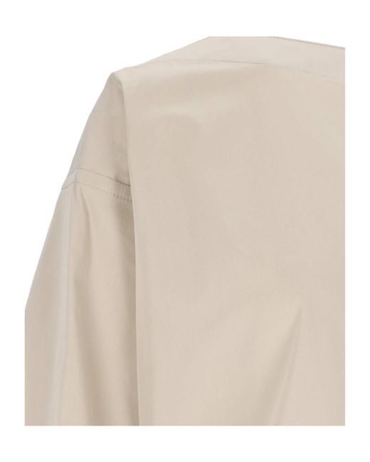 Bottega Veneta Natural Cut Out Detailed Shirt