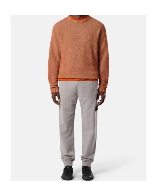 Stone Island Gray Regular-Fit Joggers With Ribbed Cuffs for men