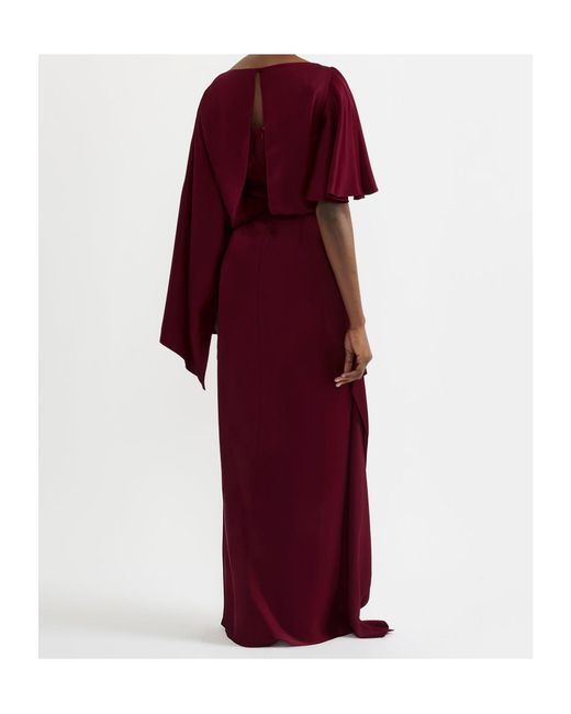 Erdem Red Draped Evening Dress