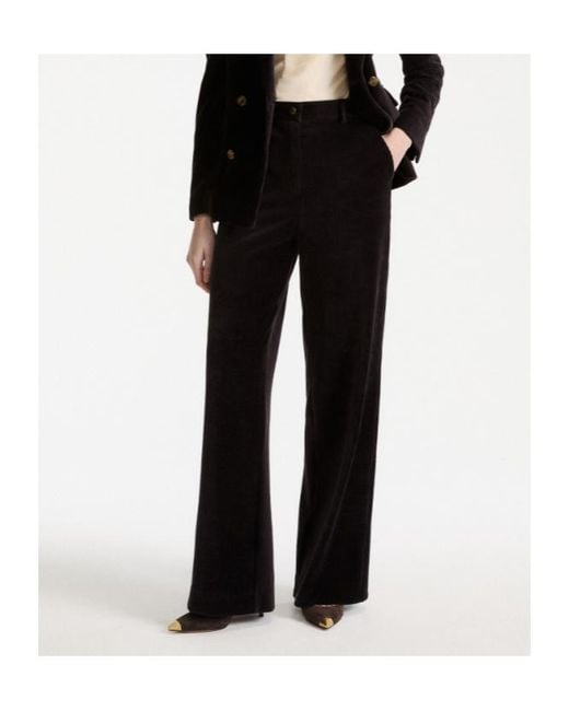 Marella Black Corduroy Trousers