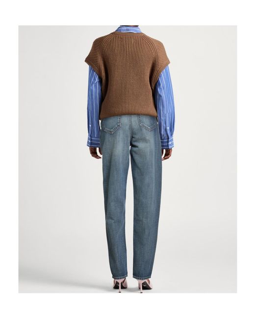 Isabel Marant Blue Tapered Jeans