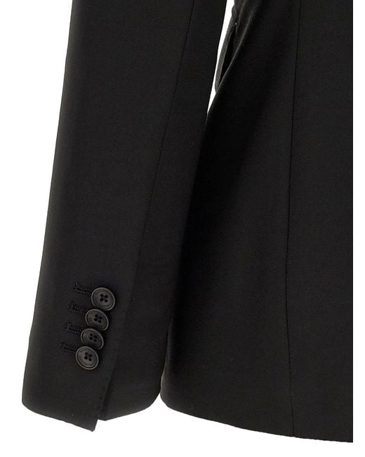 Tagliatore Black Double-Breasted Two-Piece Suit Set