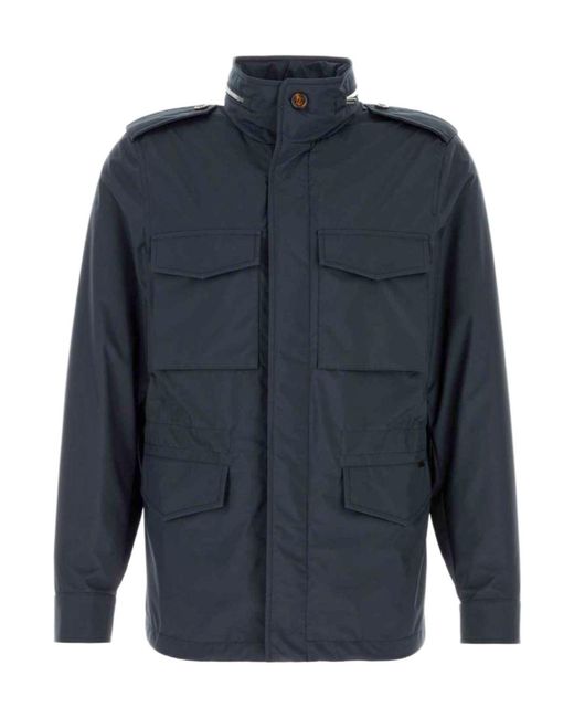 Moorer Blue Denver Field Jacket for men