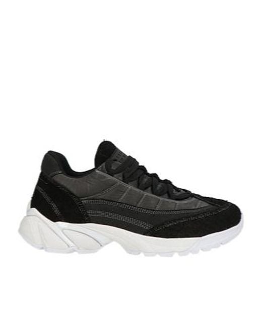MM6 by Maison Margiela Black Simple Low-Top Sports Shoes