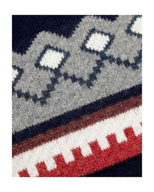 Burberry Blue Round-Neck Sweater