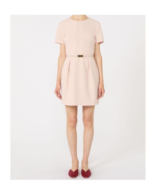 Max Mara Pink Cady Mini Dress