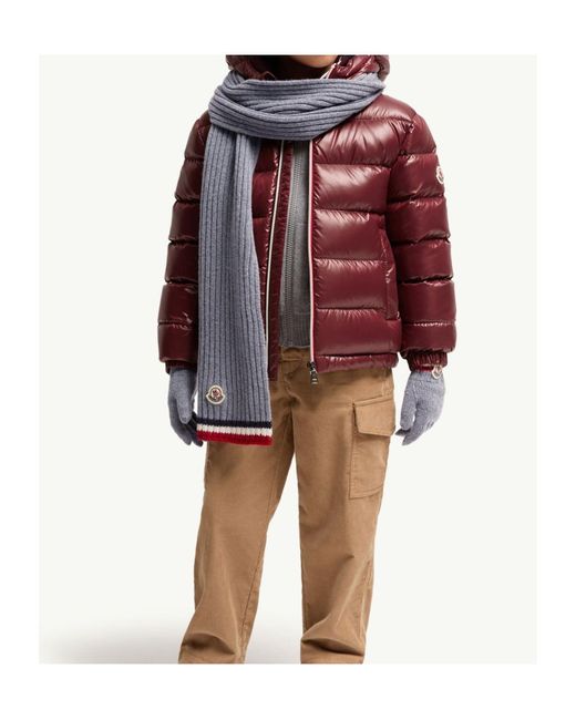 Moncler Blue Scarf And Gloves Set