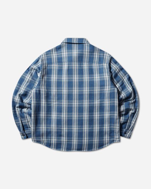 Stussy Blue Plaid Casual Jacket for men