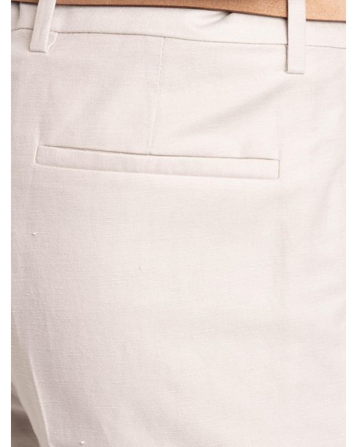 Brunello Cucinelli Multicolor Pleated Turn-Up Trousers for men