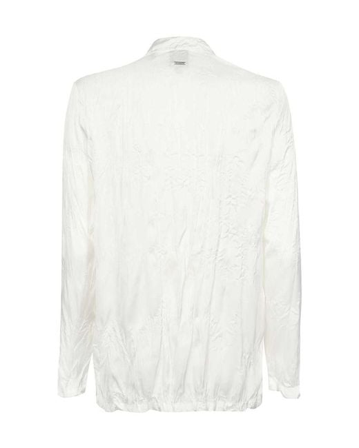 ARMANI EXCHANGE White Long-Sleeved Casual Jacket