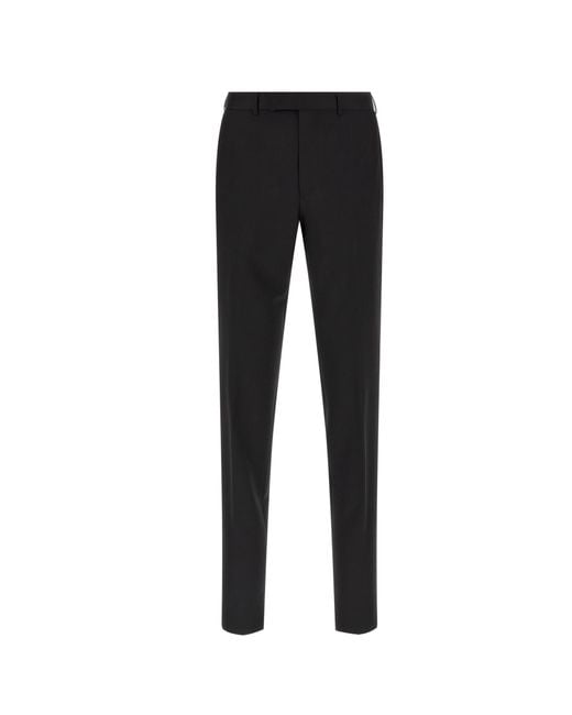 Zegna Black Single-Breasted Tailored Suits for men
