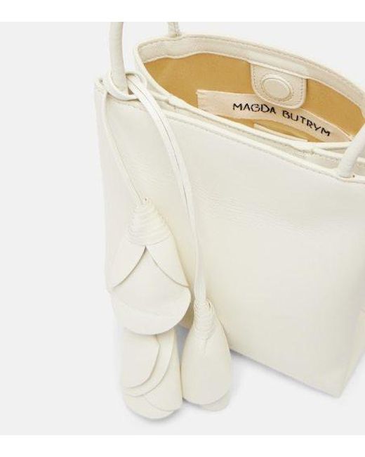 Magda Butrym White Julia Small Leather Shoulder Bag