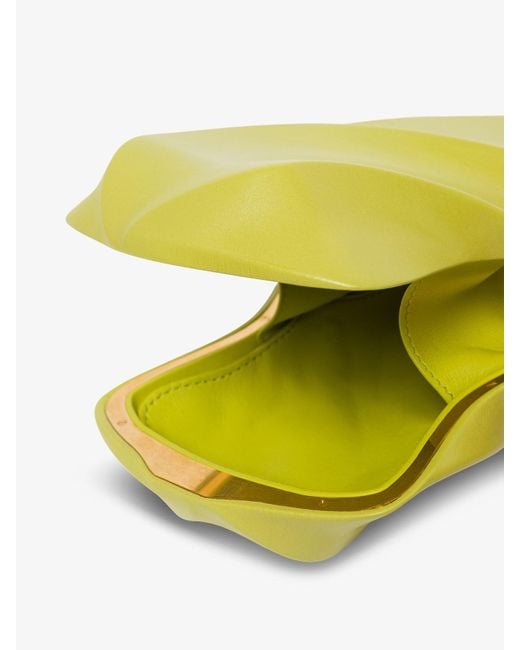 Bottega Veneta Yellow Bv Whirl Clutch Bag