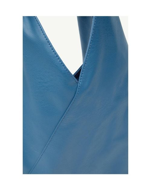 MM6 by Maison Margiela Blue Japanese Triangular Tote Bag