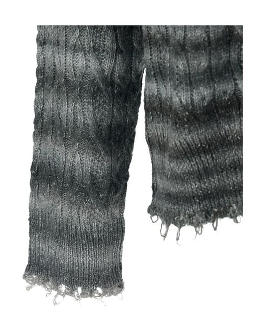 Won Hundred Gray Crew Neck Sweater for men