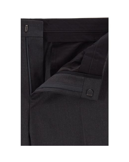 Boss Blue Solid Color Casual Trousers for men