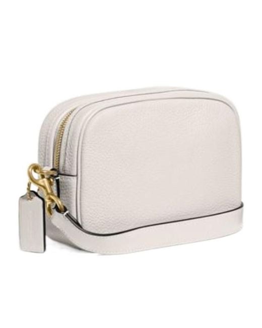 COACH Natural Grained Leather Camera Bag