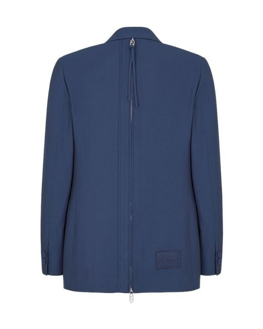 Fendi Blue Blazers for men