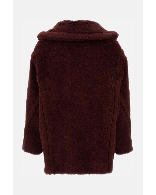 Max Mara Red Olga Double-Breasted Coat
