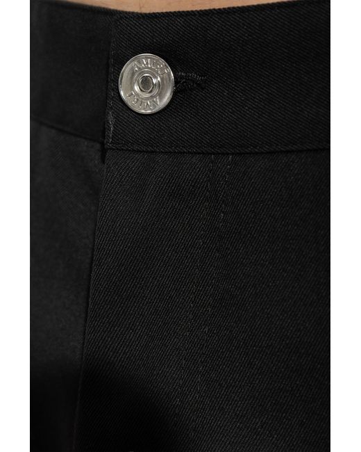 Amiri Black Belt Loop Casual Pants for men