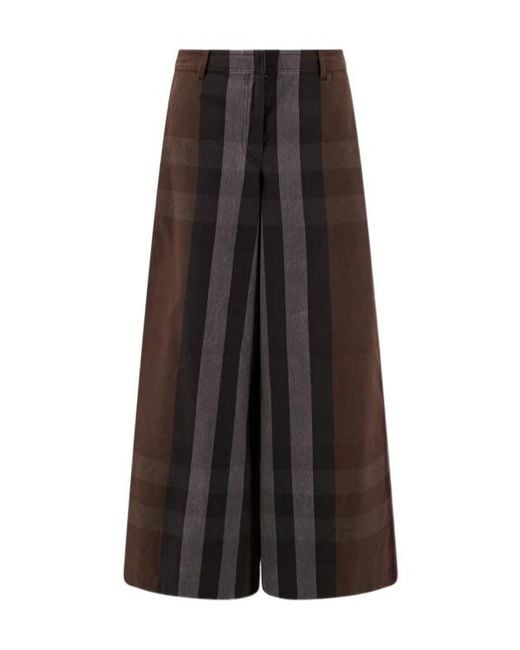 Burberry Brown Closure With Zip Pants